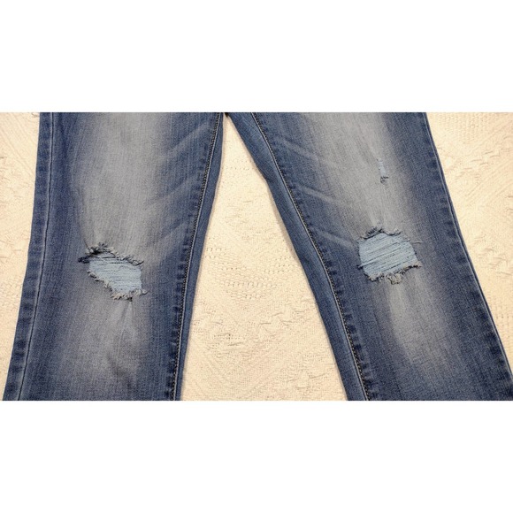 Levi's Denizen Womens size 17 distressed denim ankle high rise jegging - Picture 7 of 9